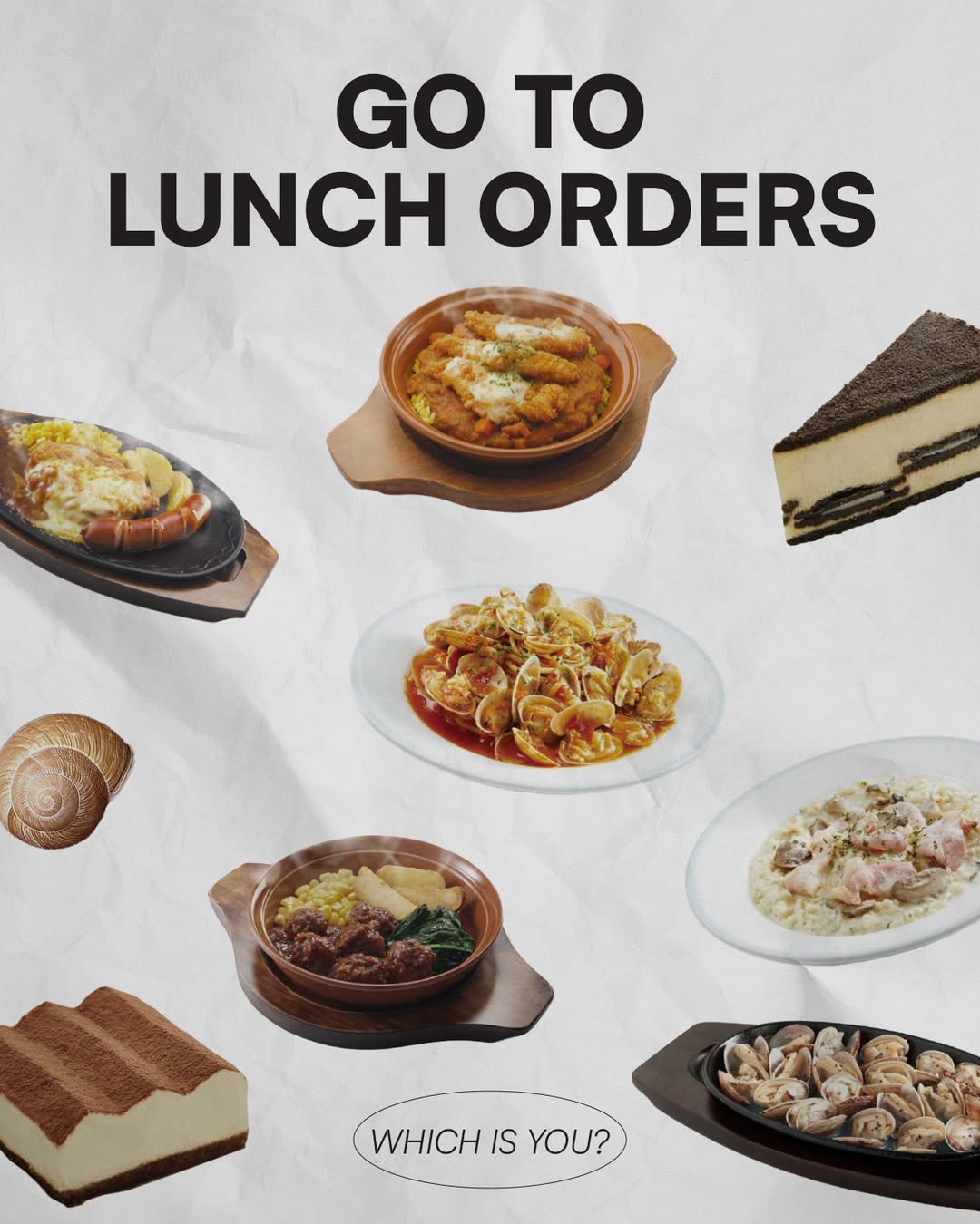 A delightful spread of Saizeriya lunch favorites