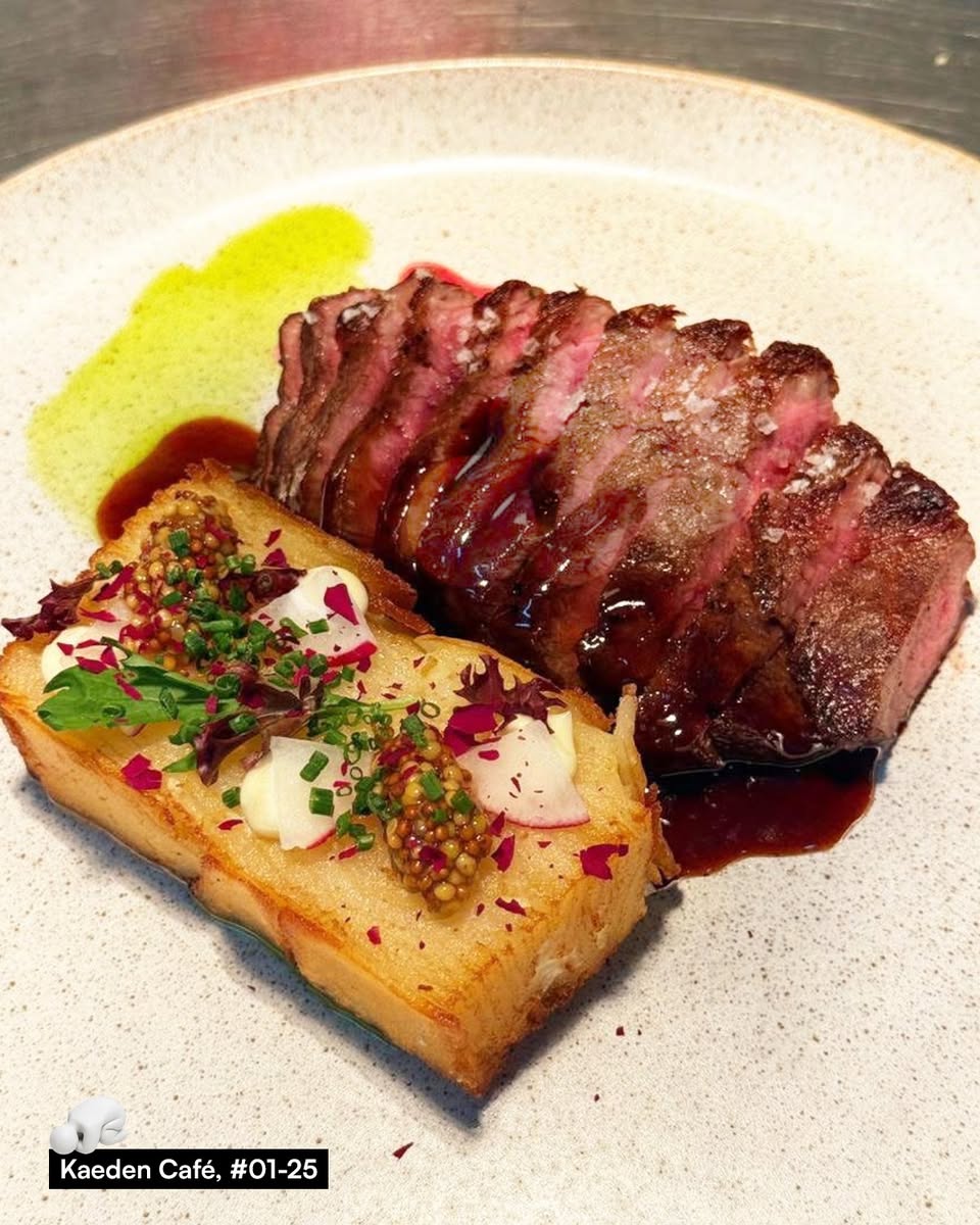 Kaeden Cafe plated beef dish
