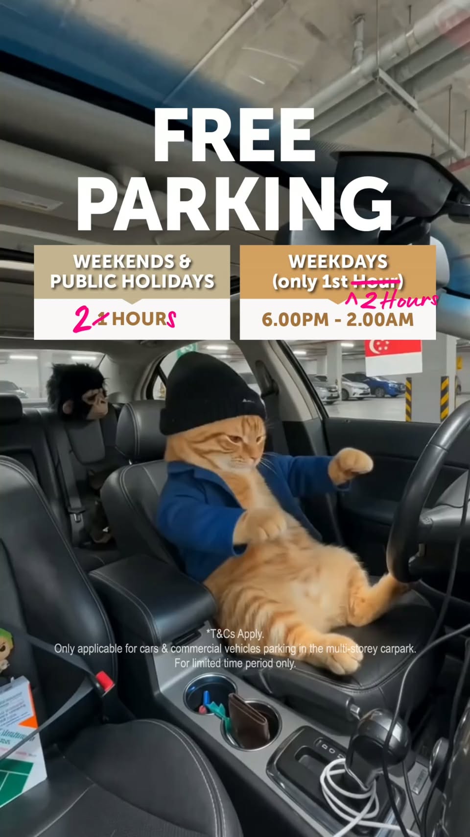 Aperia Mall F&B lineup and free parking promotion