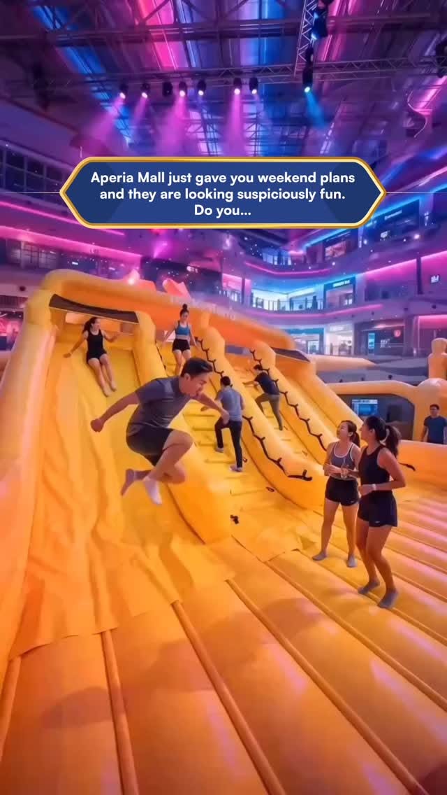 Aperia Mall weekend event with giant inflatables