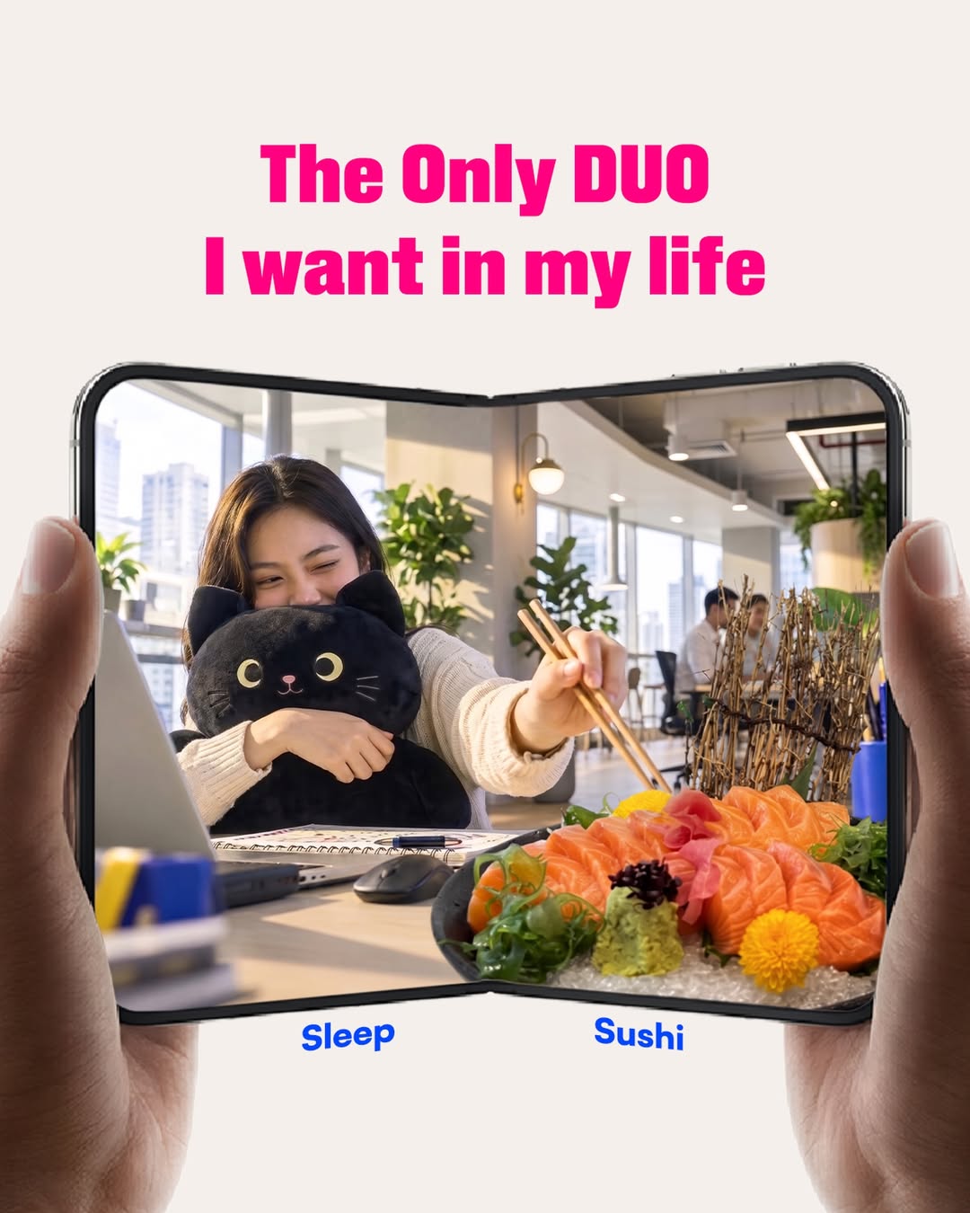 Banzai Izakaya sushi and sleep duo at Aperia Mall