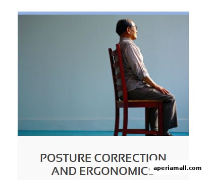 An elderly man sits upright on a chair, demonstrating good posture.