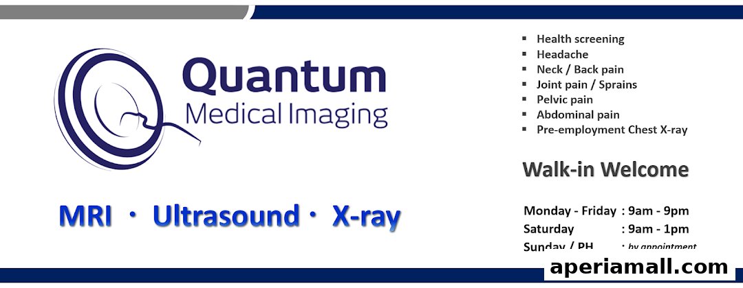 Quantum Medical Imaging offers MRI, Ultrasound, and X-ray services with walk-in welcome.