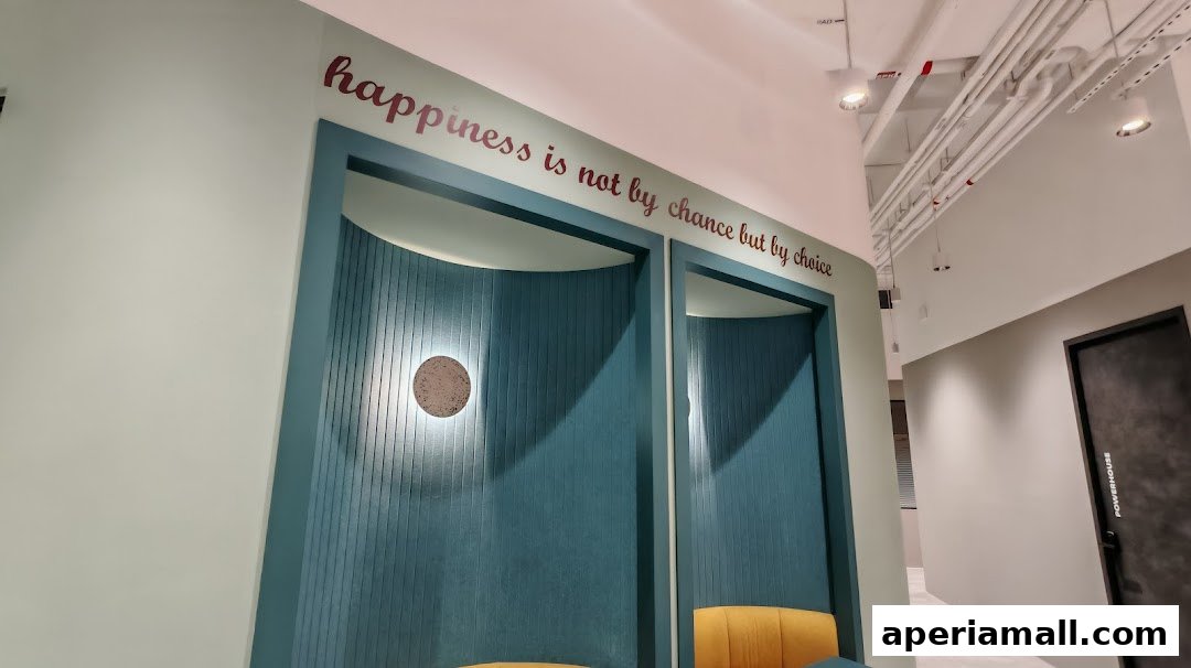Interior shot of WellnessGemstory Corporate Office with a motivational quote on the wall.