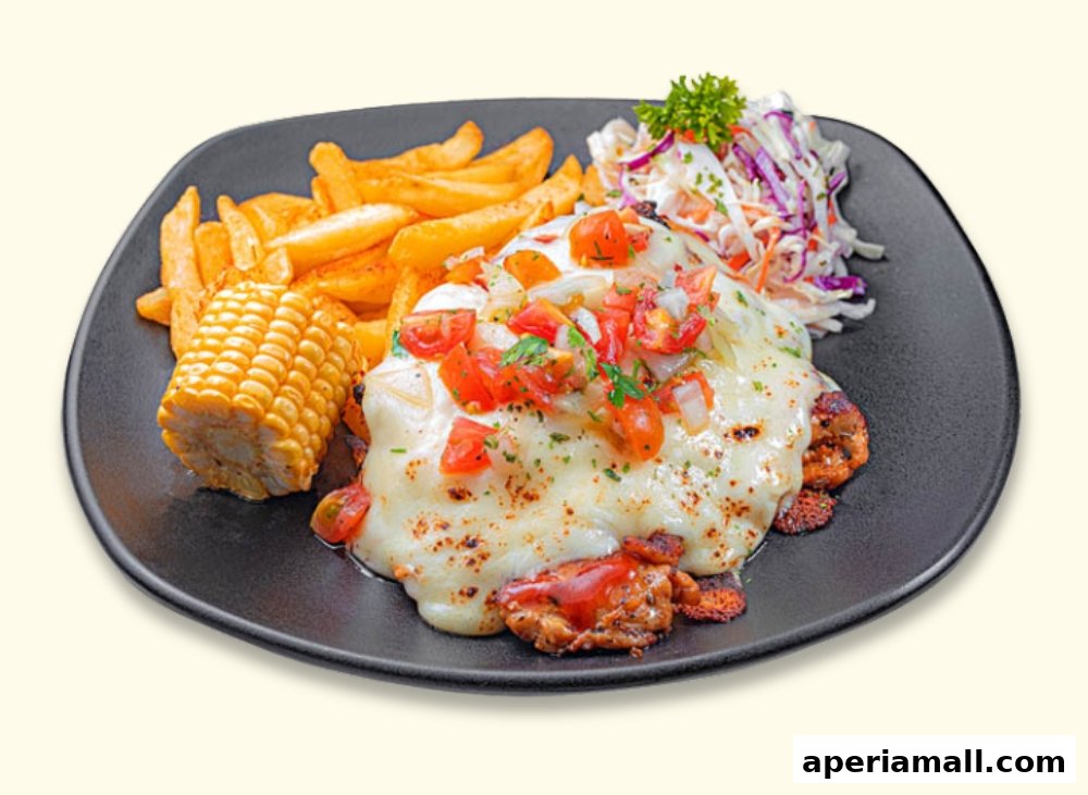 A plate of food featuring chicken, fries, corn on the cob, and coleslaw.