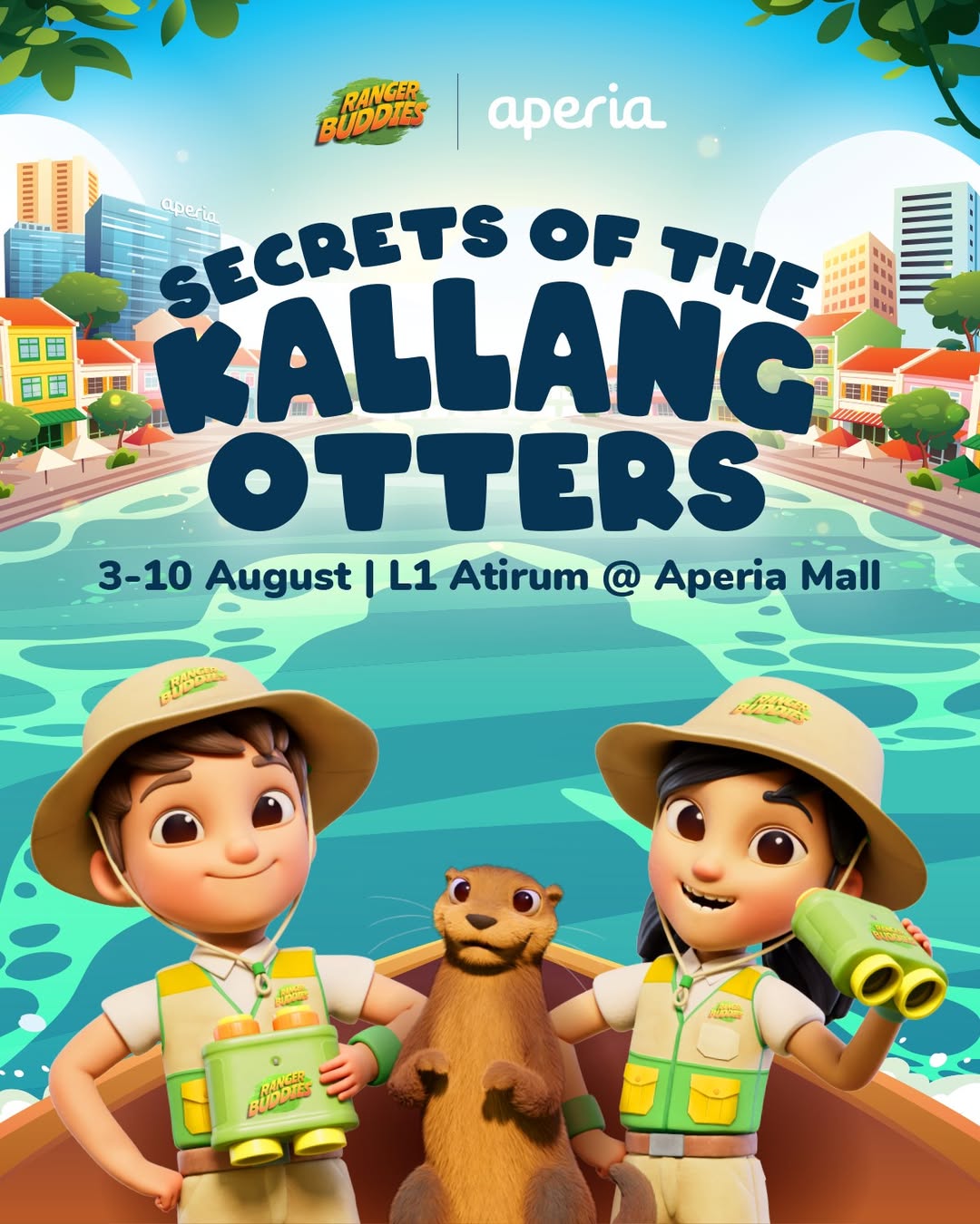 Secrets of the Kallang Otters exhibition at Aperia Mall