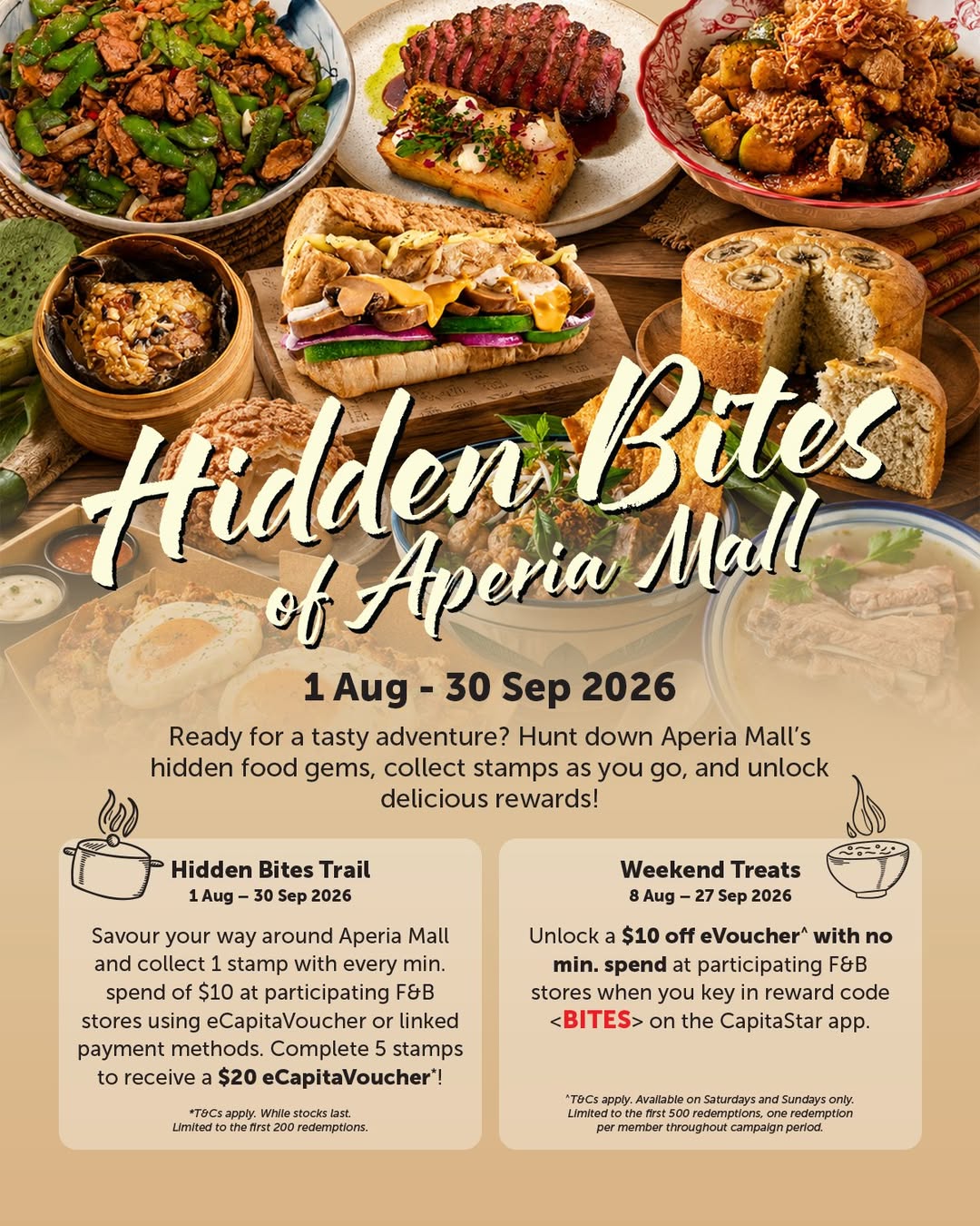 Hidden Bites Trail at Aperia Mall